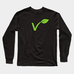 Vegan sign Long Sleeve T-Shirt